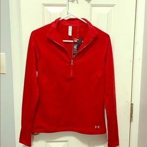 Brand new red Under Armor pullover